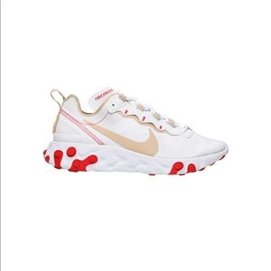 Nike React Element 55 White desert ember